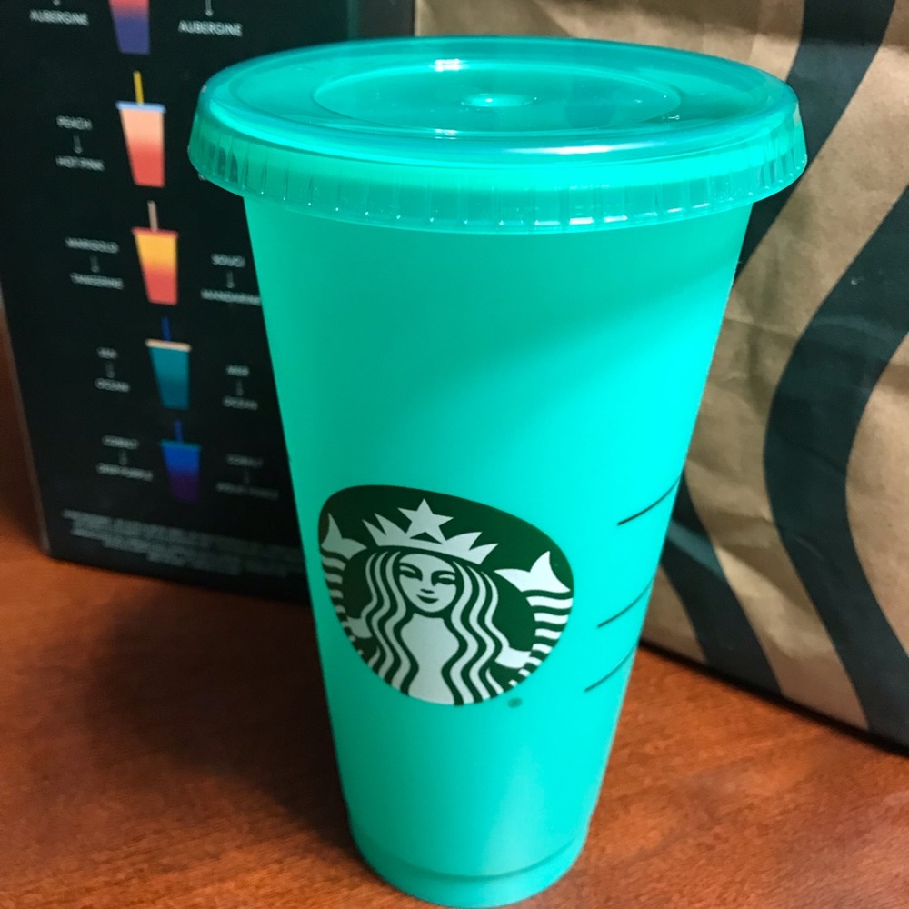 Starbucks limited edition turquoise color changing cup